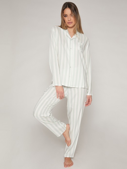PIJAMA ABIERTO RAYAS CLSICAS ADMAS 54106