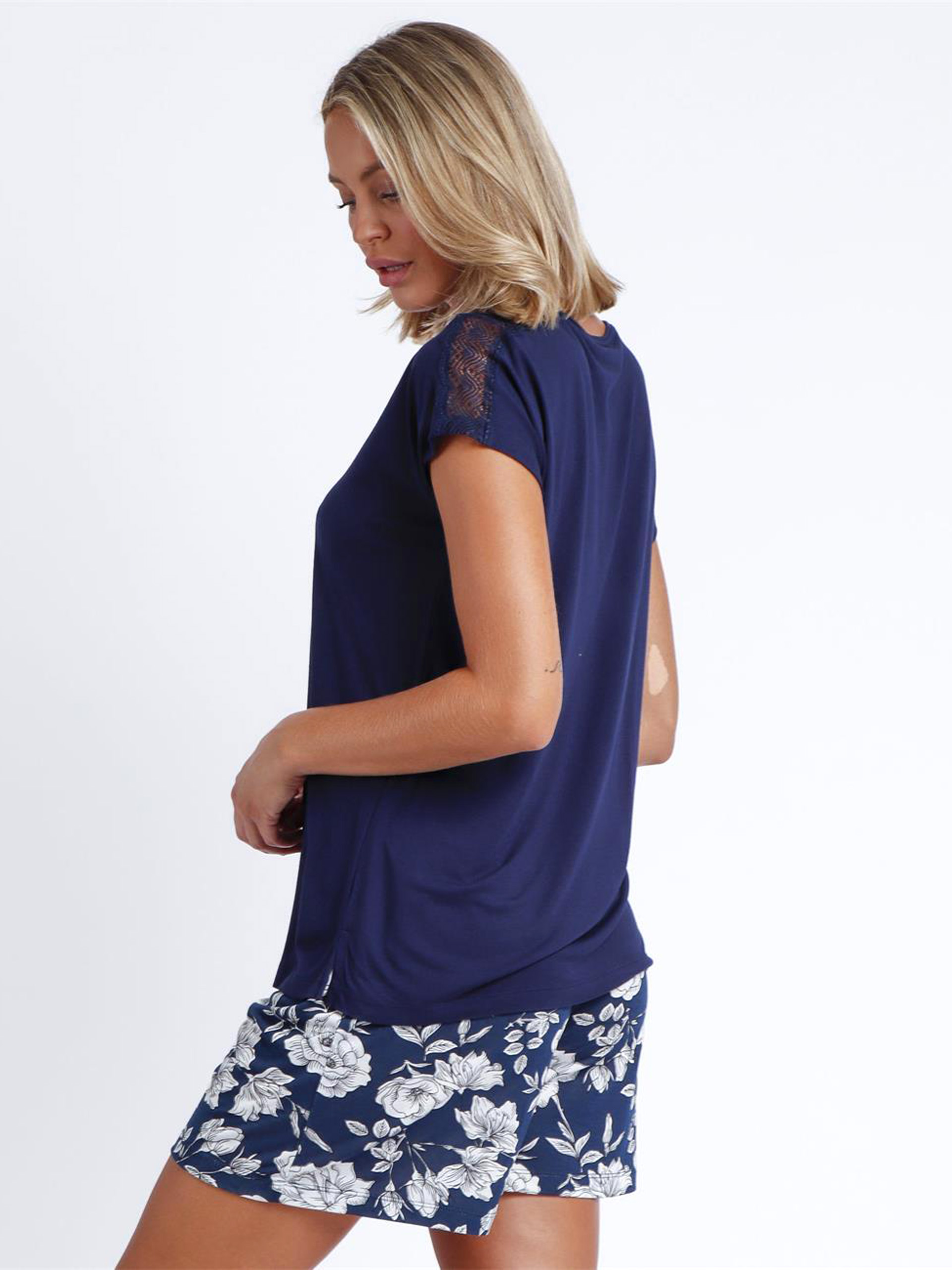 PIJAMA SENHORA MARINO FLORES ADMAS 60131