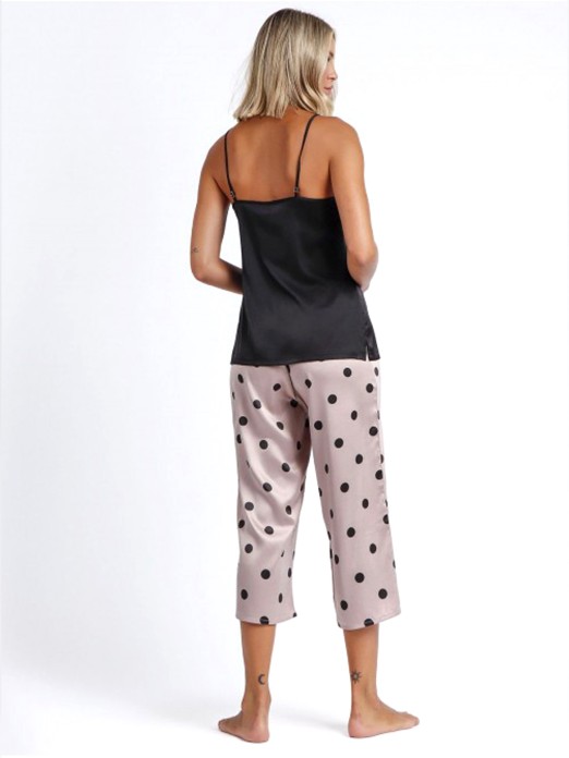 PIJAMA SENHORA PALAZZO ELEGANT DOTS ADMAS 60139
