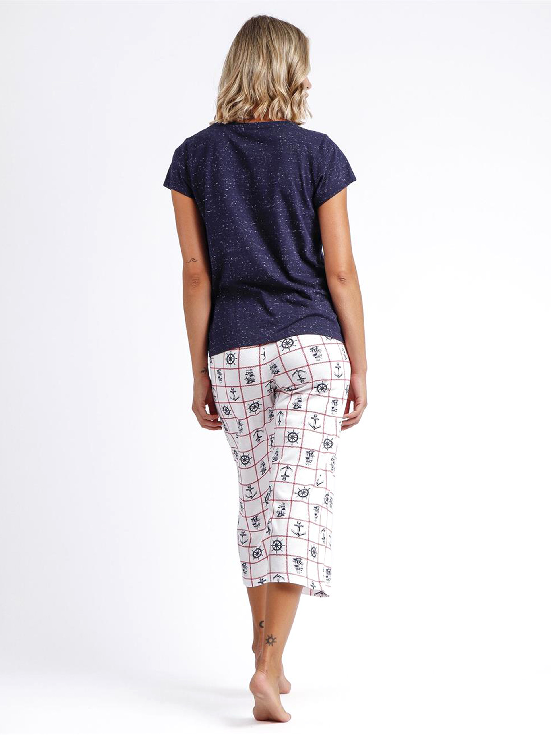 PIJAMA SEÑORA PALAZZO MARINERO ADMAS 60177