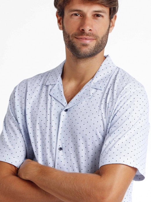 PAJAMAS FOR MEN STRIPES & DOTS ADMAS 60253