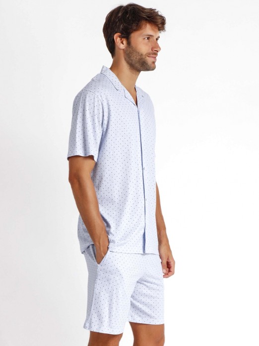 PAJAMAS FOR MEN STRIPES & DOTS ADMAS 60253