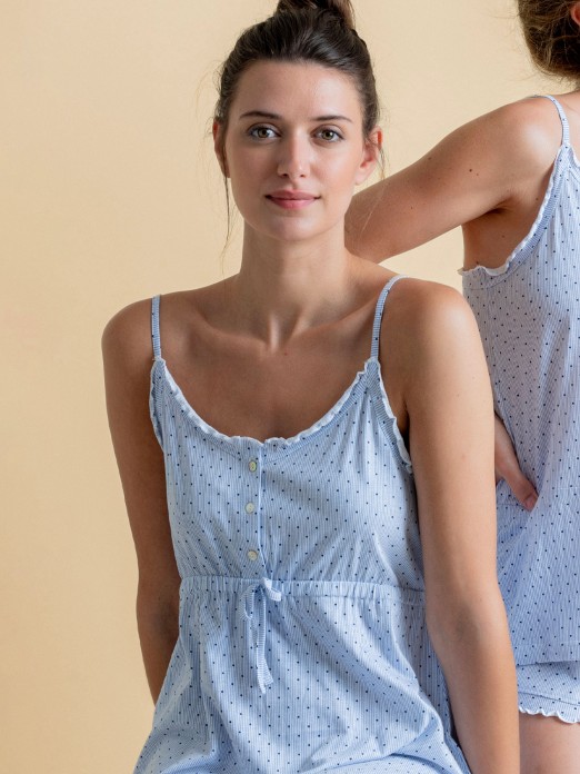 LADY'S SHIRT STRIPES & DOTS ADMAS 61139