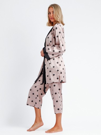 DRESSING GOWN LADY ELEGANT DOTS ADMAS 67002
