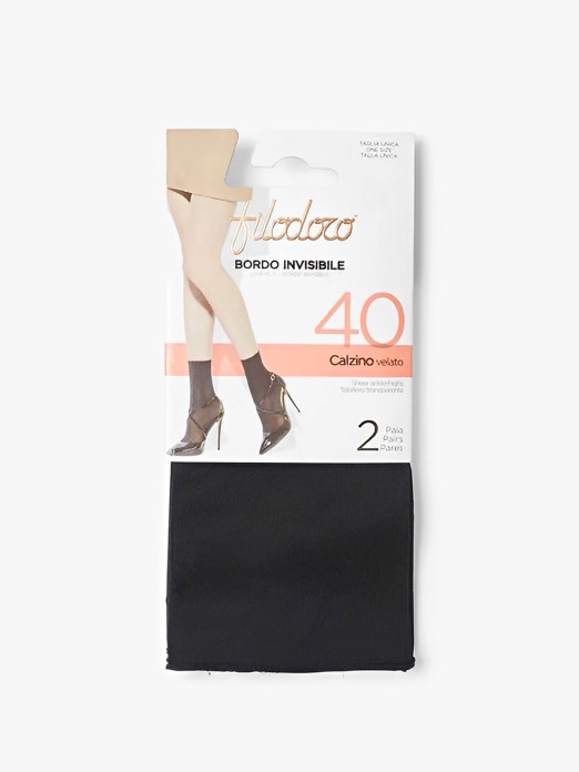 CALZINO VELATO 40 TAGLIO VIVO FILODORO F115542