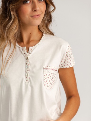 PIJAMA DE MUJER CON PANTALN CORTO MIRA 8725MV