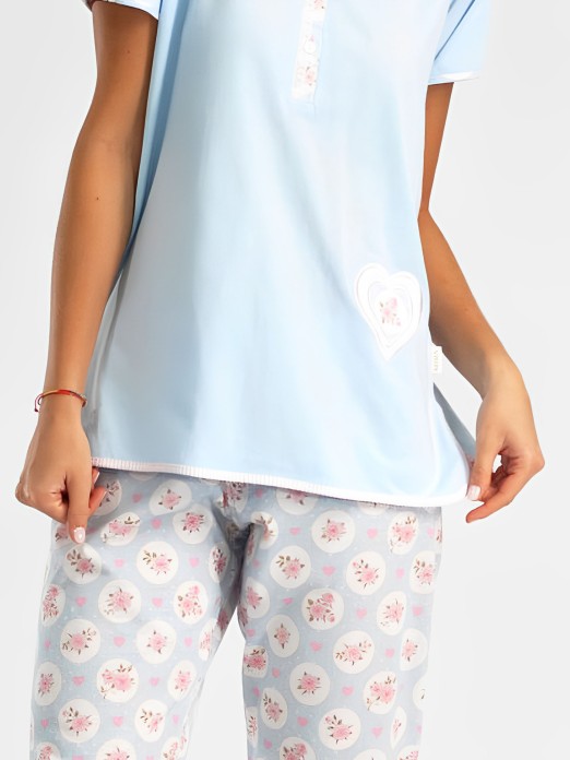PIJAMA SENHORA C/BERMUDA MIRA 8748MV