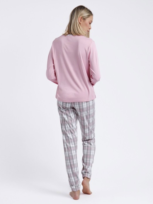 PIJAMA SENHORA TAPETA SOFT PINK PARADISE ADMAS 60083