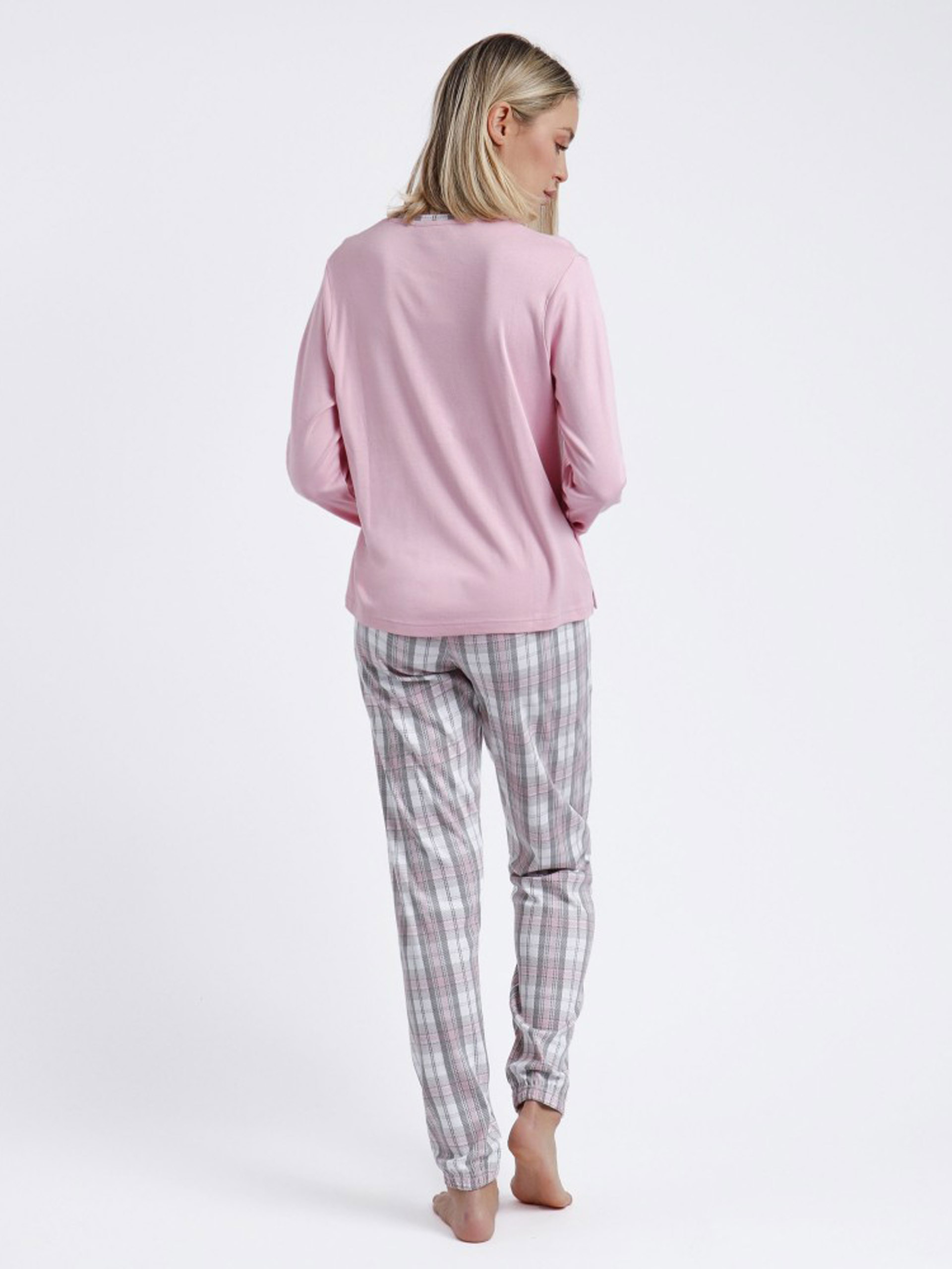 PIJAMA SEÑORA TAPETA SOFT PINK PARADISE ADMAS 60083