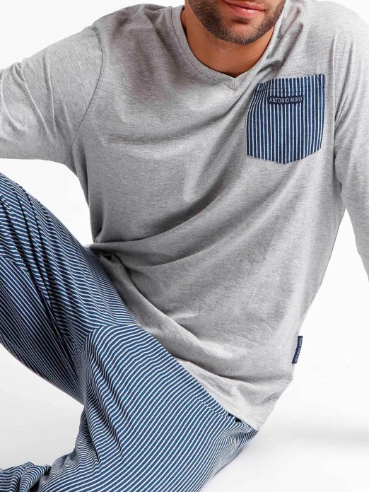 MEN'S LOOSE PYJAMAS TRAVEL ADMAS 60915