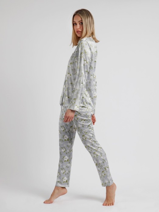 PIJAMA SENHORA ABERTO PEARLS STYLE ADMAS 60245