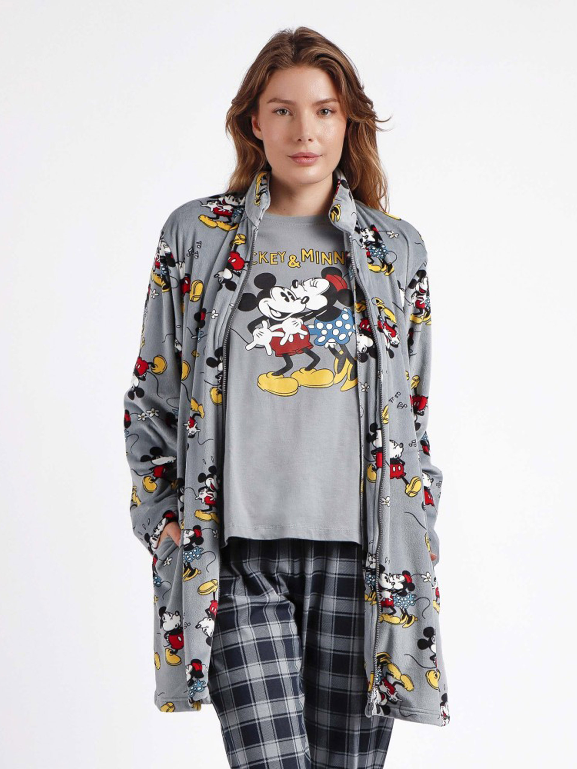 ROBE SENHORA MICKEY GREY ADMAS 67012