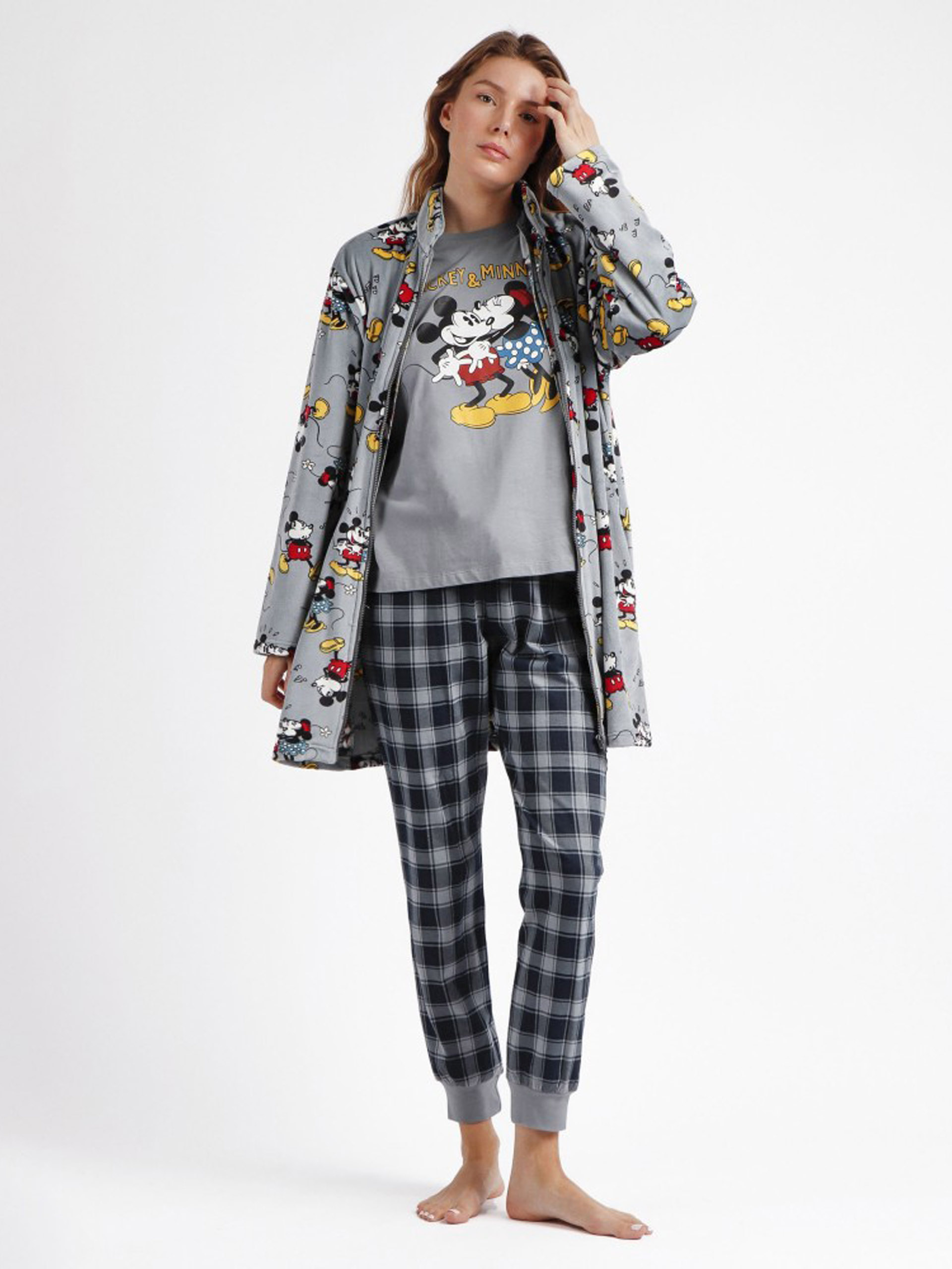 ROBE SENHORA MICKEY GREY ADMAS 67012