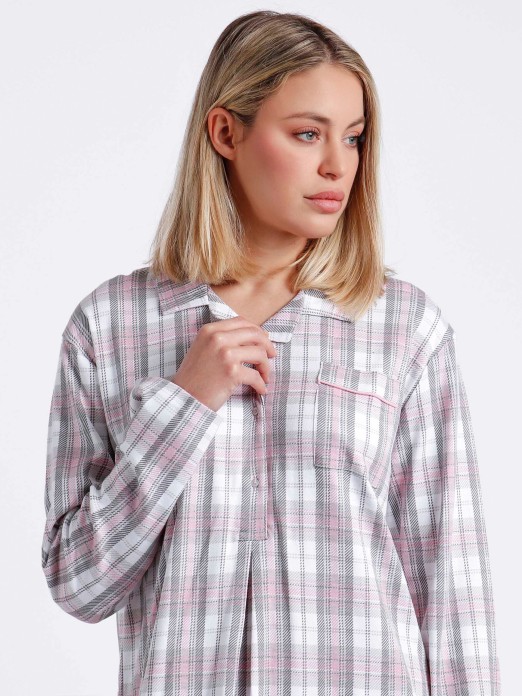 PIJAMA SENHORA ABERTO SOFT PINK PARADISE ADMAS 60082