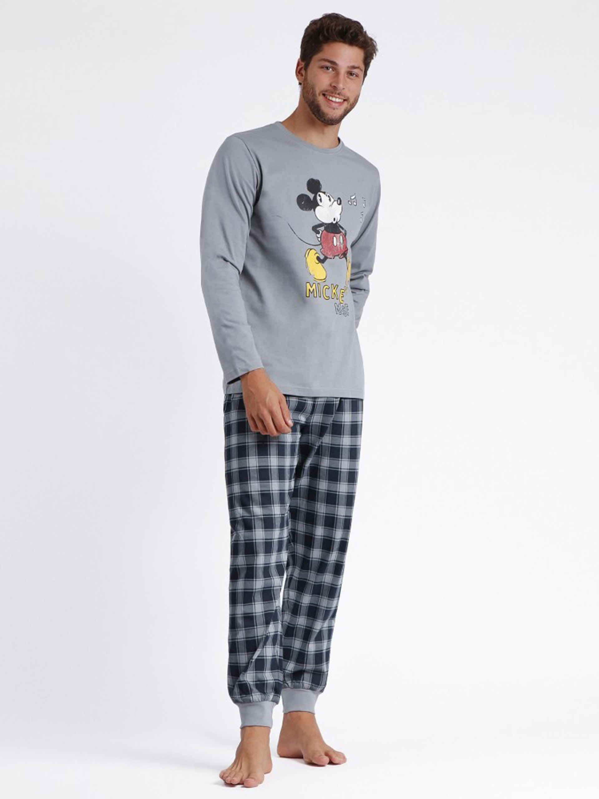 PIJAMA HOMEM MICKEY GREY ADMAS 60691