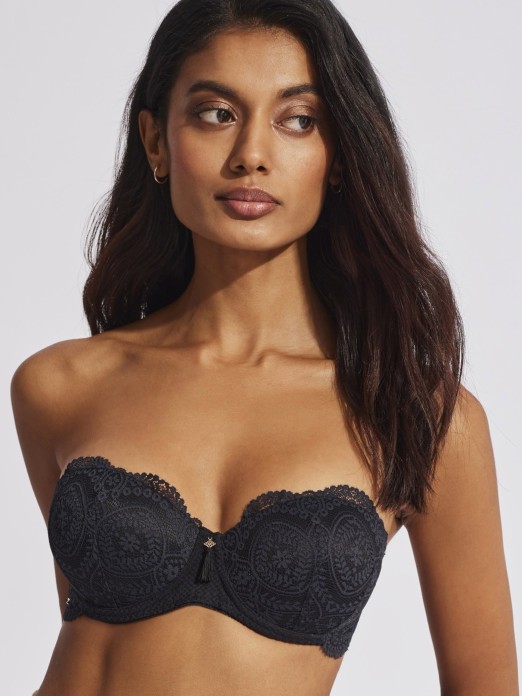 Bra Shifting/Pulling 38F - Cacique » Embroidered French Full Coverage Bra  (129400)