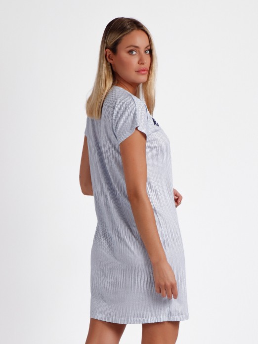 CAMISA DORMIR SENHORA BLUE AND BLUE MOD A ADMAS 61214