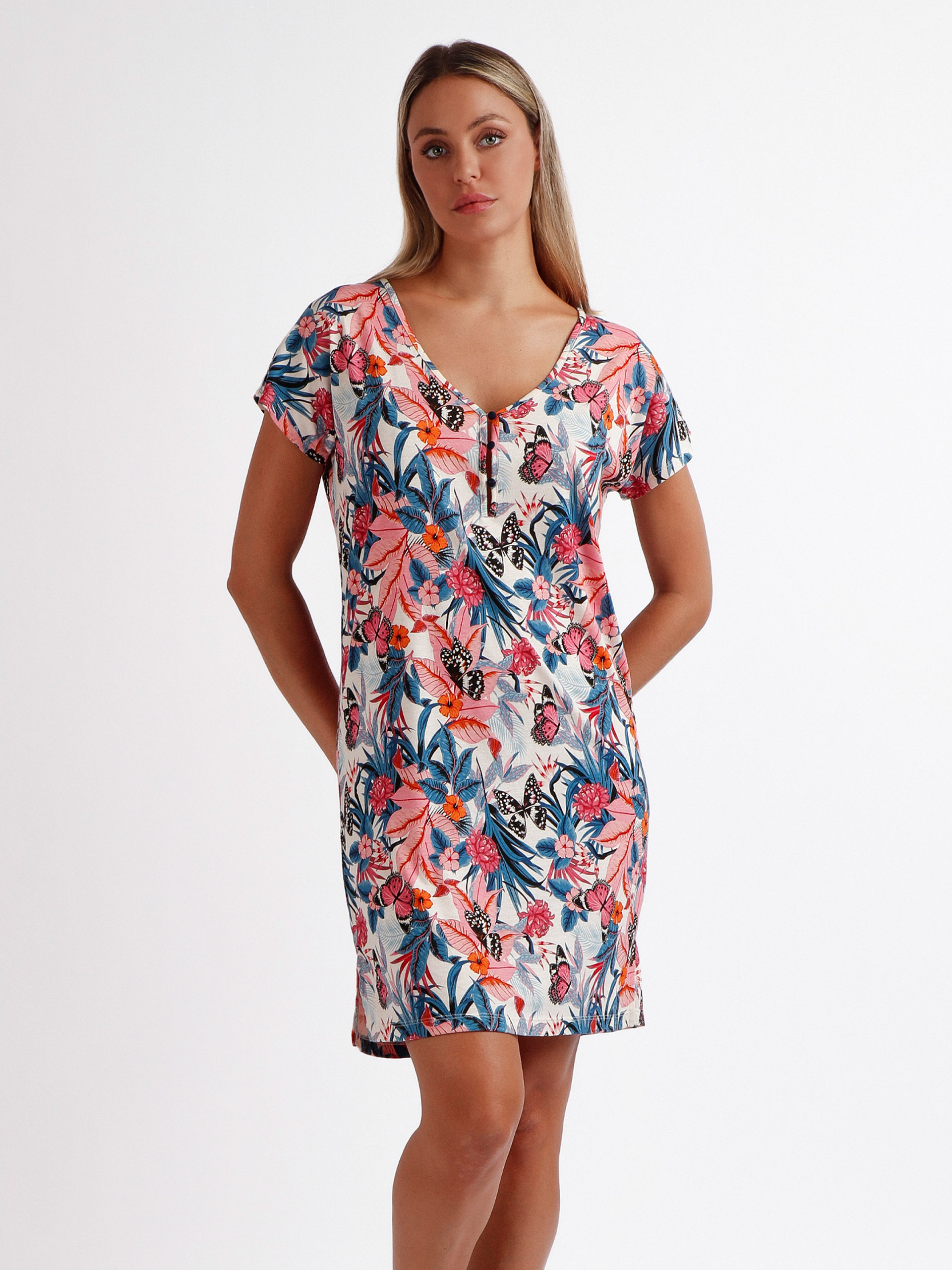 CAMISA DORMIR SENHORA BUTTERFLIES C ADMAS 61230