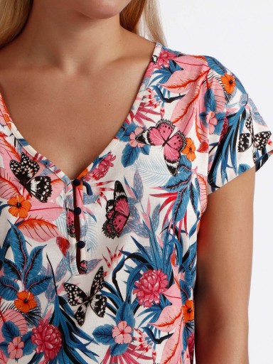 CAMISA DORMIR SENHORA BUTTERFLIES C ADMAS 61230