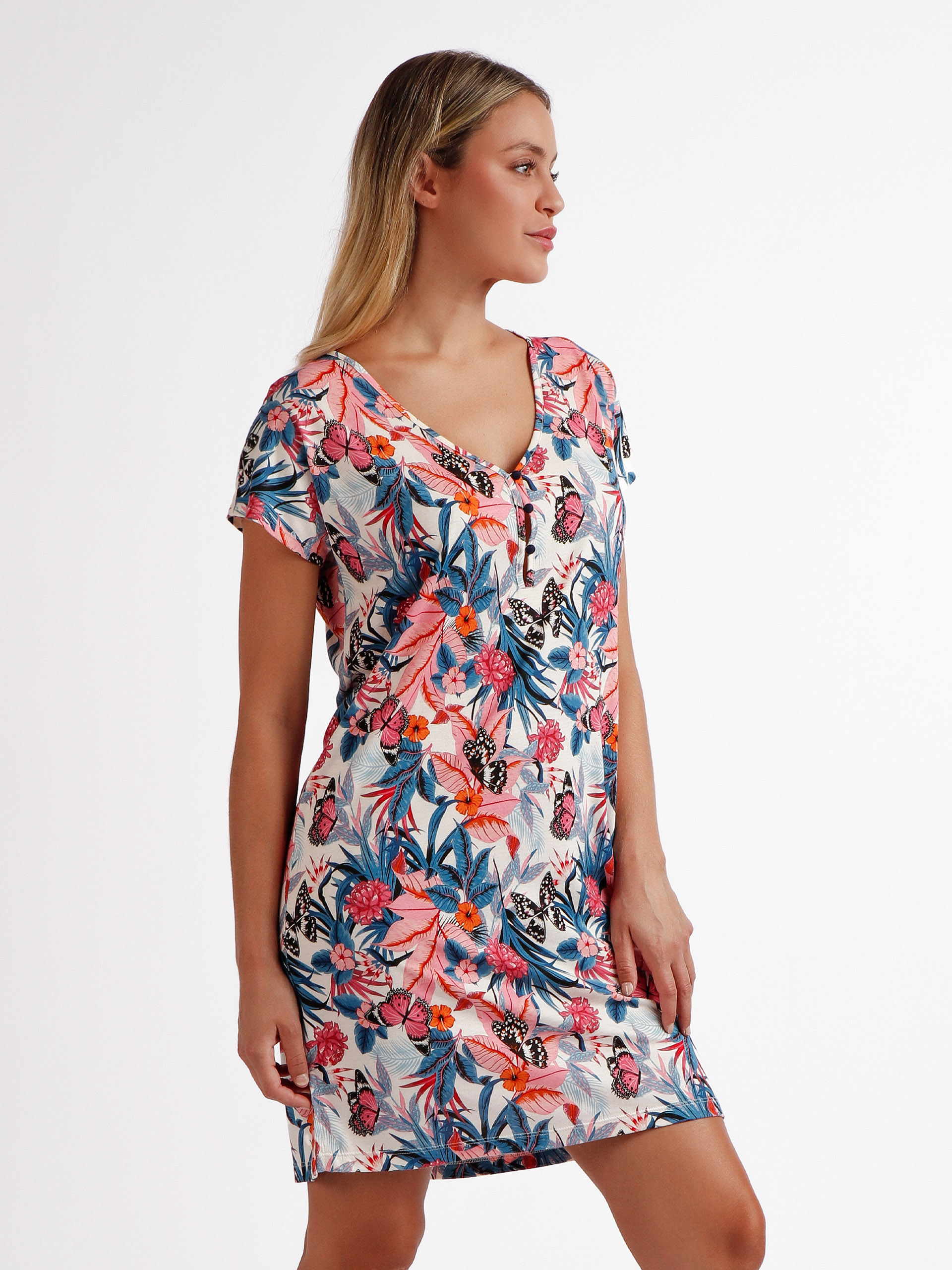 CAMISA DORMIR SENHORA BUTTERFLIES C ADMAS 61230