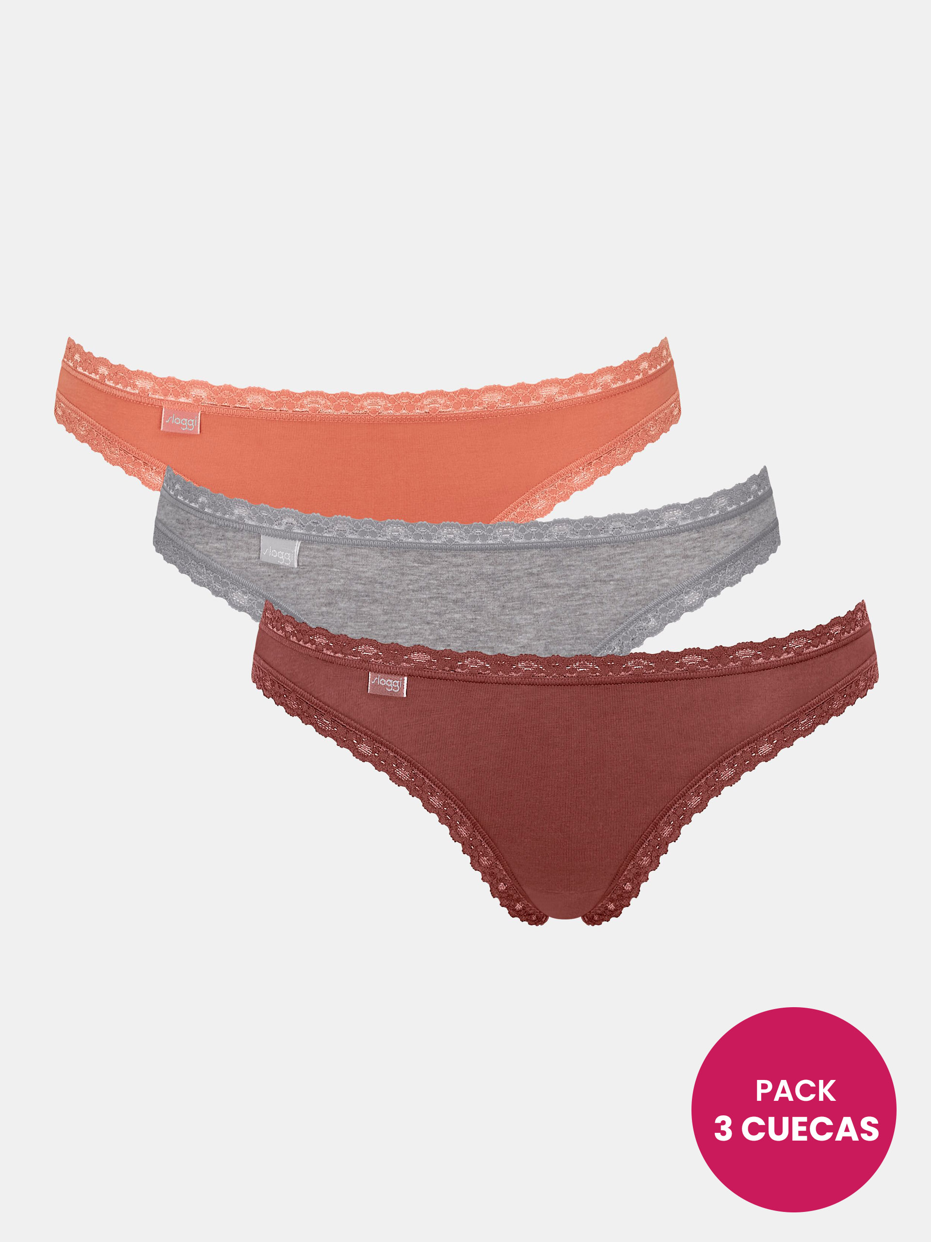 UNDERPANTS SLOGGI 24/7 WEEKEND BRAZIL C3P