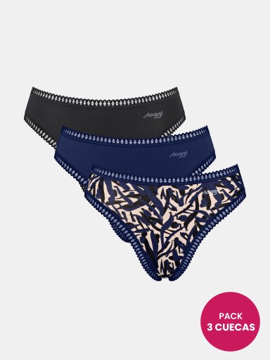 CUECA SLOGGI GO CRUSH HIGH LEG C3P