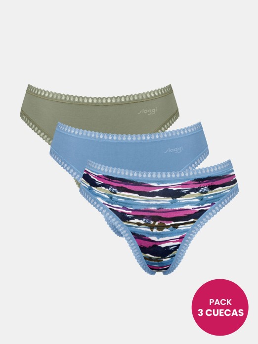 CUECA SLOGGI GO CRUSH HIGH LEG C3P