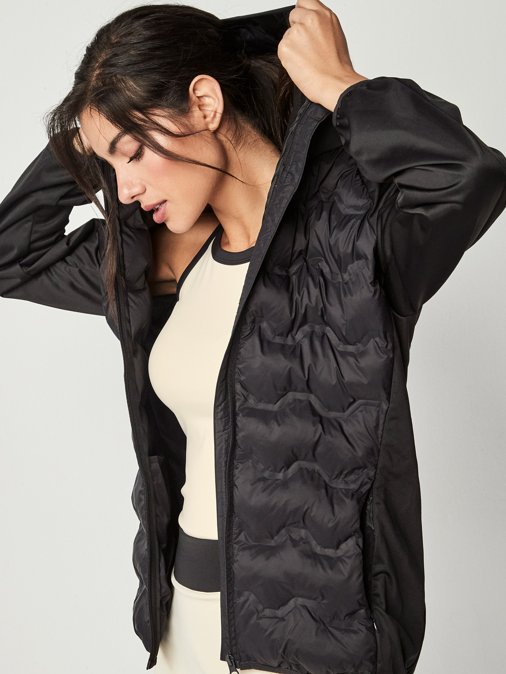 SELMARK HOODED QUILTED JACKET ST667