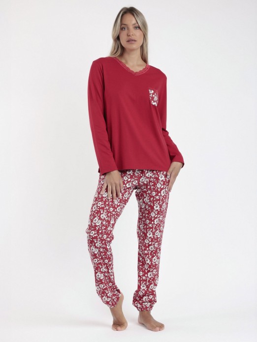 WOMEN'S ROMANTIC WINTER PYJAMAS B ADMAS 62594