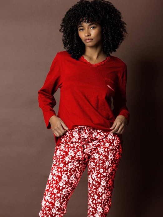 WOMEN'S ROMANTIC WINTER PYJAMAS B ADMAS 62594