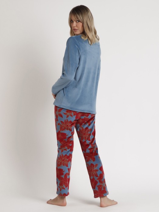 PIJAMA SENHORA LUXURY VELVET A ADMAS 62648