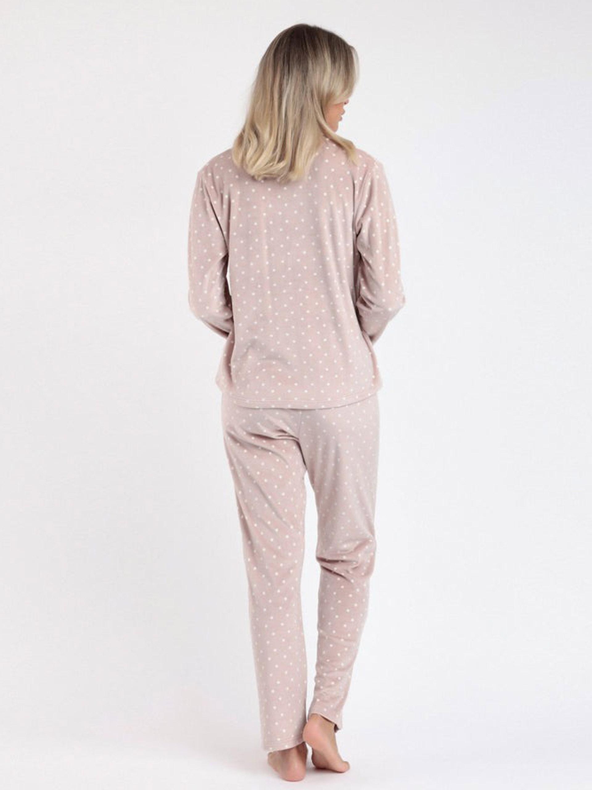 LADY'S PAJAMAS DOTS LACE G ADMAS 62650