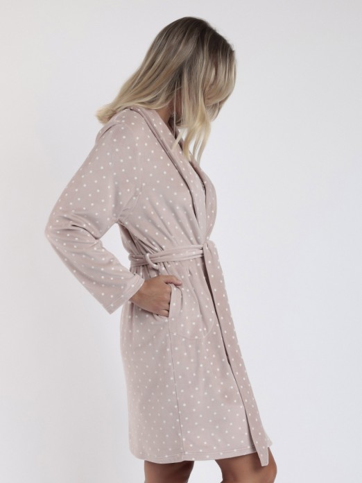 ROBE SENHORA DOTS LACE F ADMAS 67158
