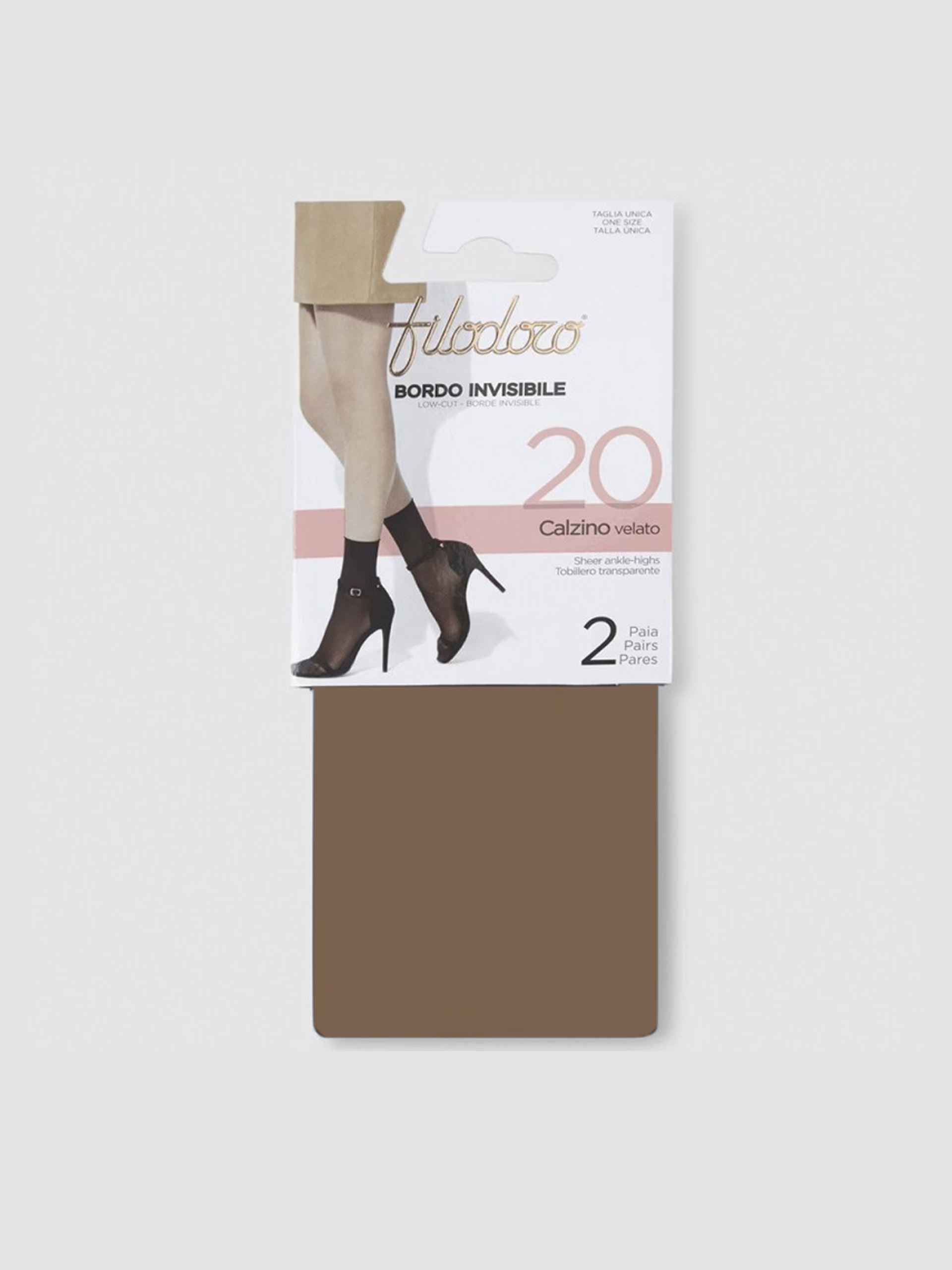 CALZINO VELATO 20 TAGLIO VIVO FILODORO F115541