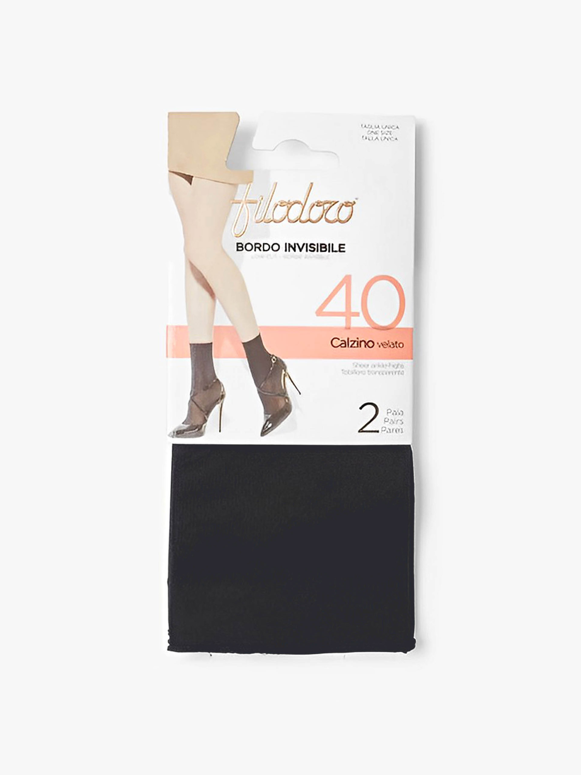 CALZINO VELATO 40 TAGLIO VIVO  FILODORO F115542
