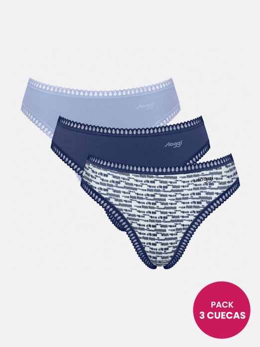 CUECA SLOGGI GO CRUSH HIGH LEG C3P