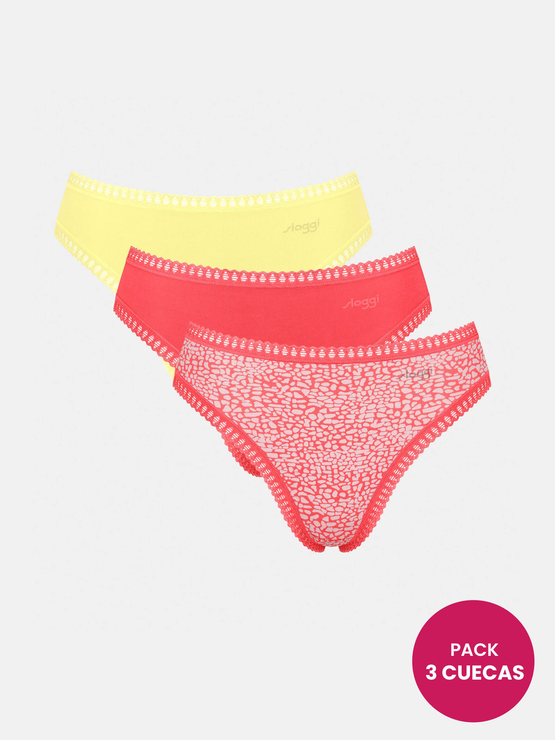 SLOGGI GO CRUSH HIGH LEG BRIEFS C3P