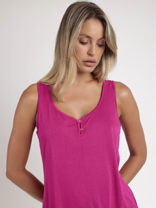 PIJAMA S/ MANGA SENHORA ADMAS BRIGHT FLOWERS 63041