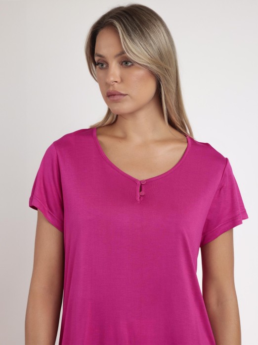 PIJAMA MANGA CURTA SENHORA ADMAS BRIGHT FLOWERS 63042