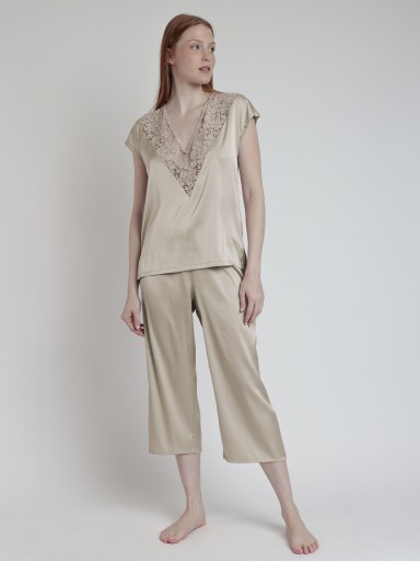 PIJAMA SENHORA C/ CALÇA ADMAS SATIN AND GUIPUR 63098 PIJAMA SENHORA C/ CALÇA ADMAS SATIN AND GUIPUR 63098