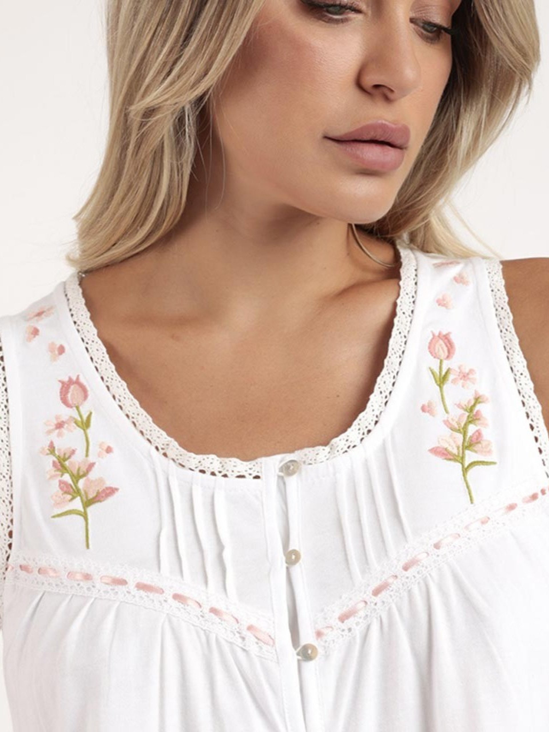 CAMISA SENHORA ADMAS EMBROIDERY COLORS 61339