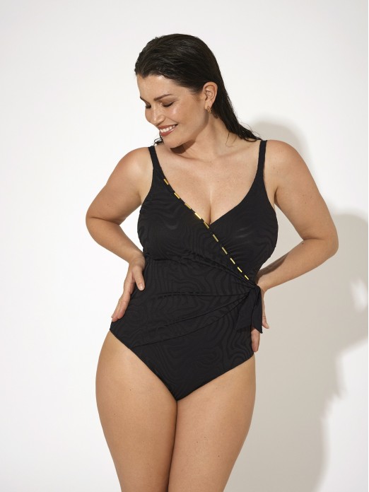 FATO DE BANHO PROMISE BLACK NACAR S10336