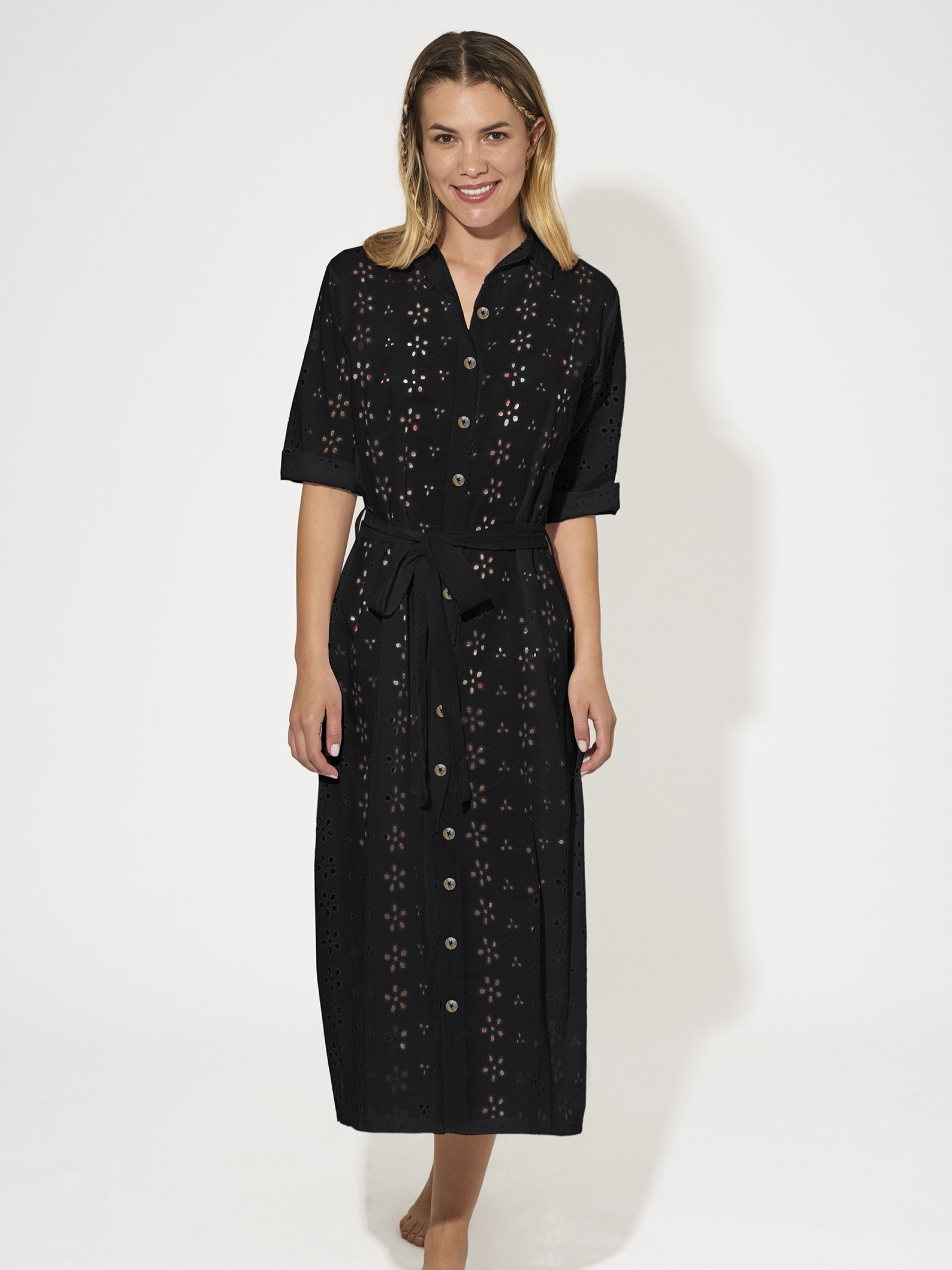 VESTIDO PRAIA PROMISE BLACK NACAR S10377