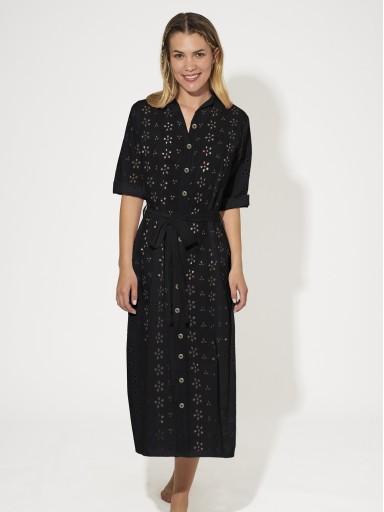 VESTIDO PRAIA PROMISE BLACK NACAR S10377