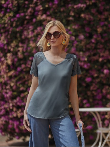 CAMISETA CTA. M/C LOO 624 GRETA 1040170