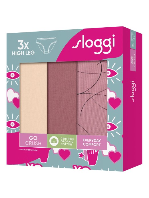 SLOGGI GO CRUSH HIGH LEG BRIEFS C3P