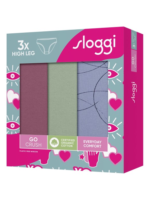 SLOGGI GO CRUSH HIGH LEG BRIEFS C3P