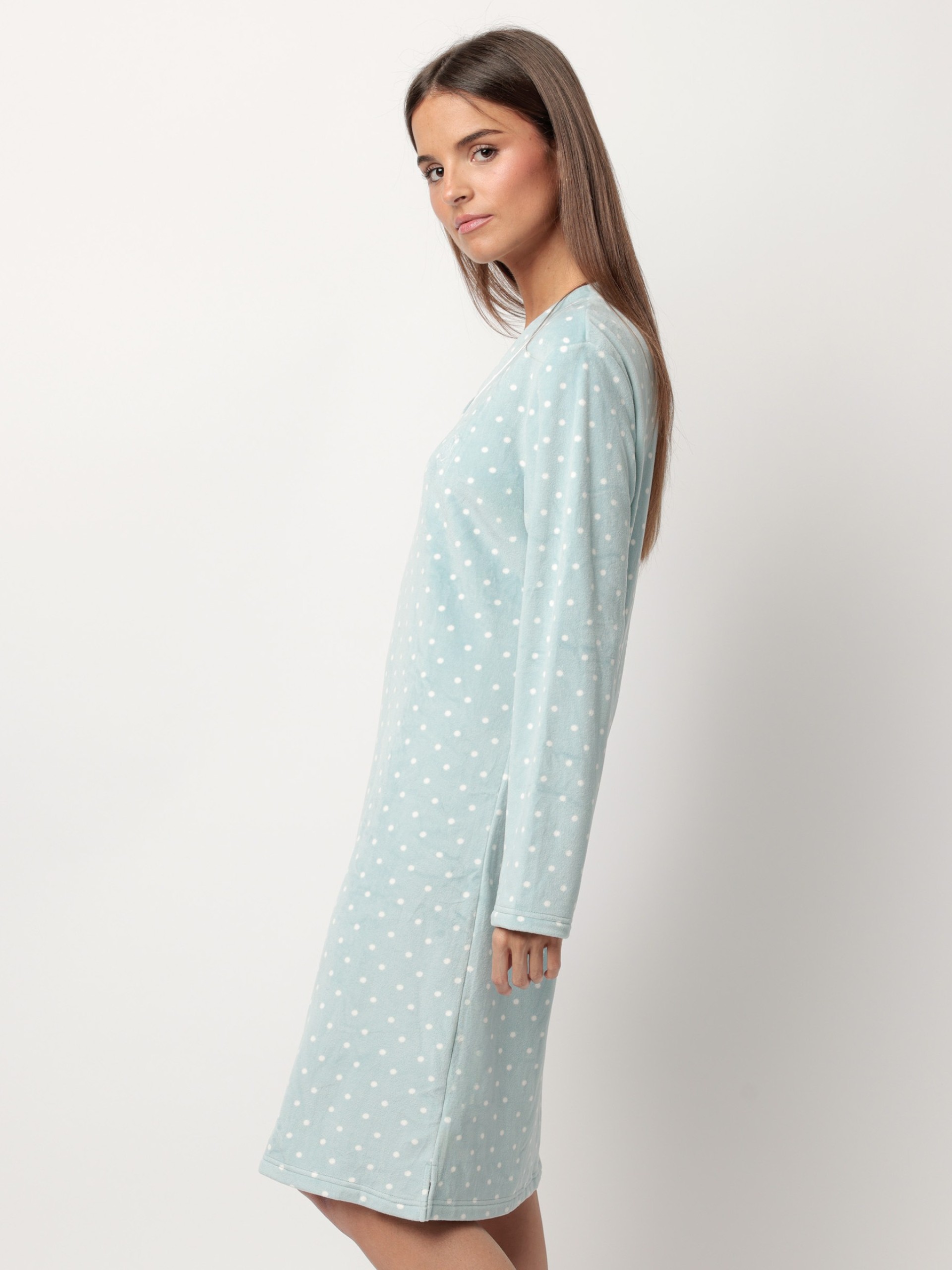 LADIES SHIRT DOTS LACE H ADMAS 61310