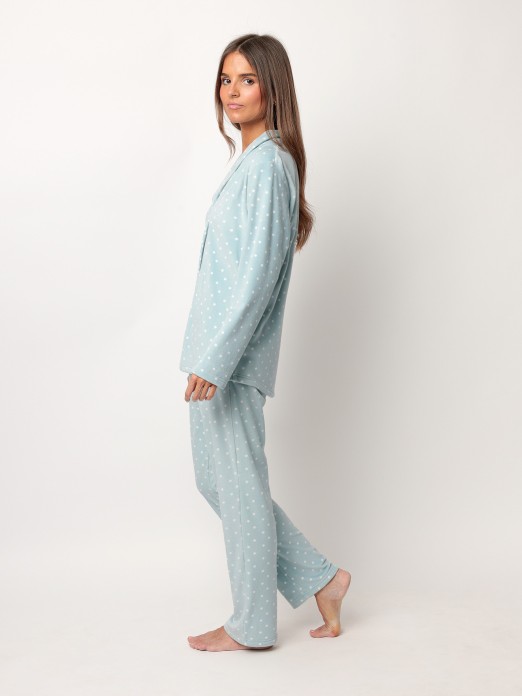 LADY'S PAJAMAS DOTS LACE G ADMAS 62650