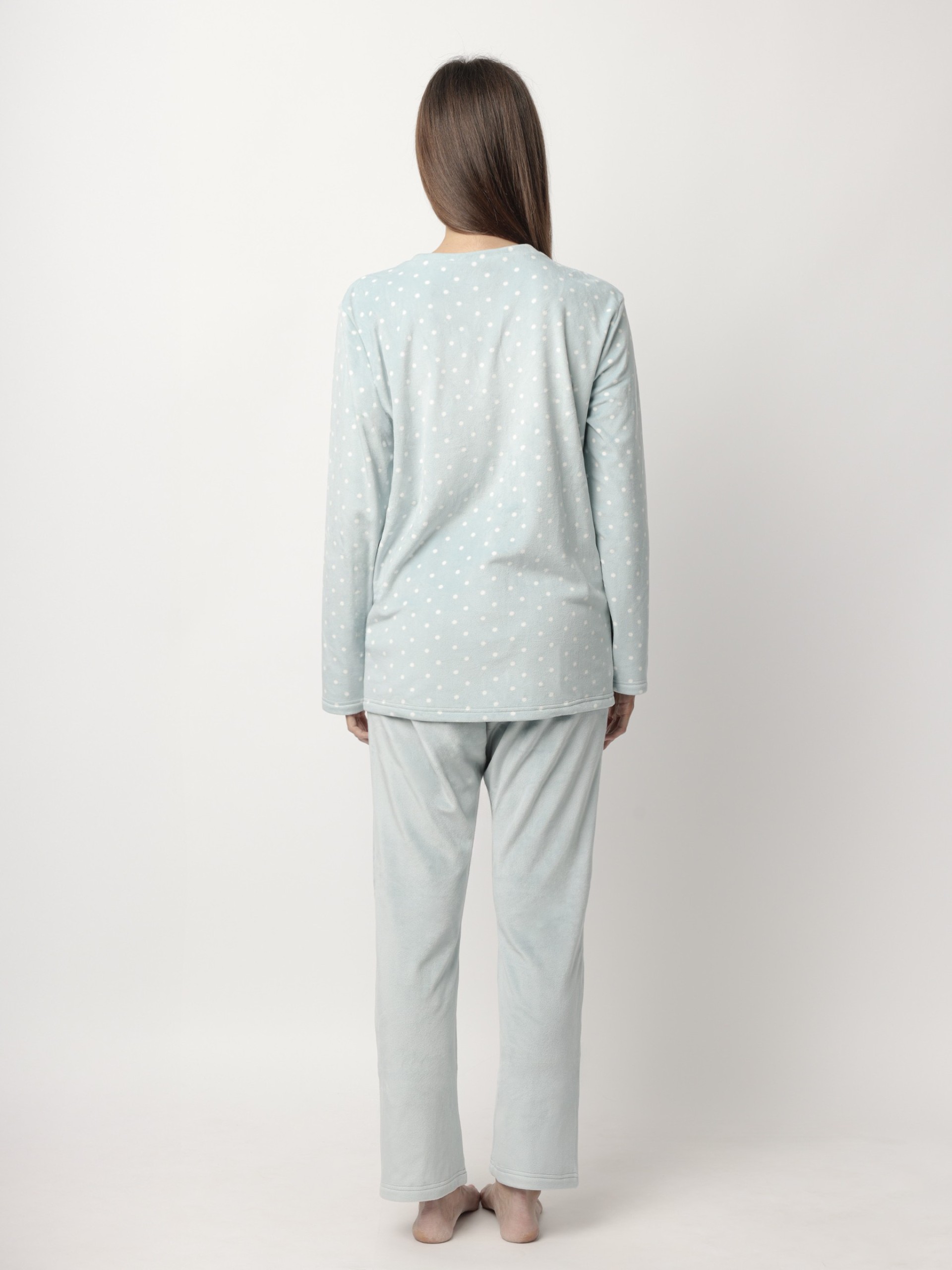 PIJAMA SENHORA DOTS LACE E ADMAS 62651